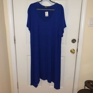 Cobalt blue tshirt dress